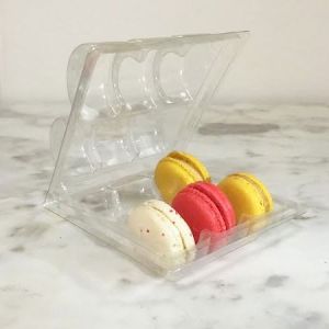 Clear Macaron Blister Box  for 6 Macarons - Pack of 20 Boxes
